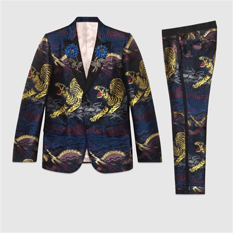 gucci tiger jacquard suit|Gucci tiger accessories.